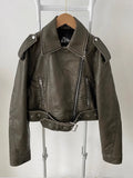 Woodward - Chaqueta biker de piel sintética - foto 1