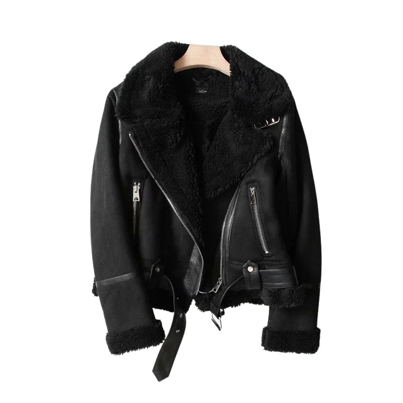 Grand River - Chaqueta de ante con cinturón - foto 4