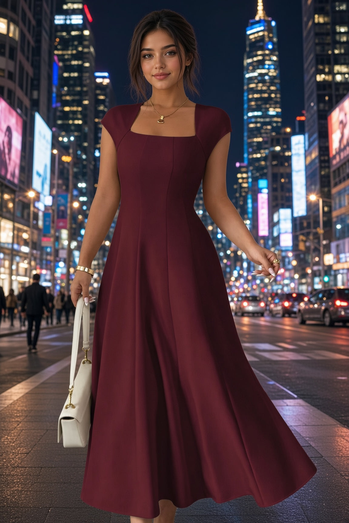 Genesee - Vestido escote cuadrado