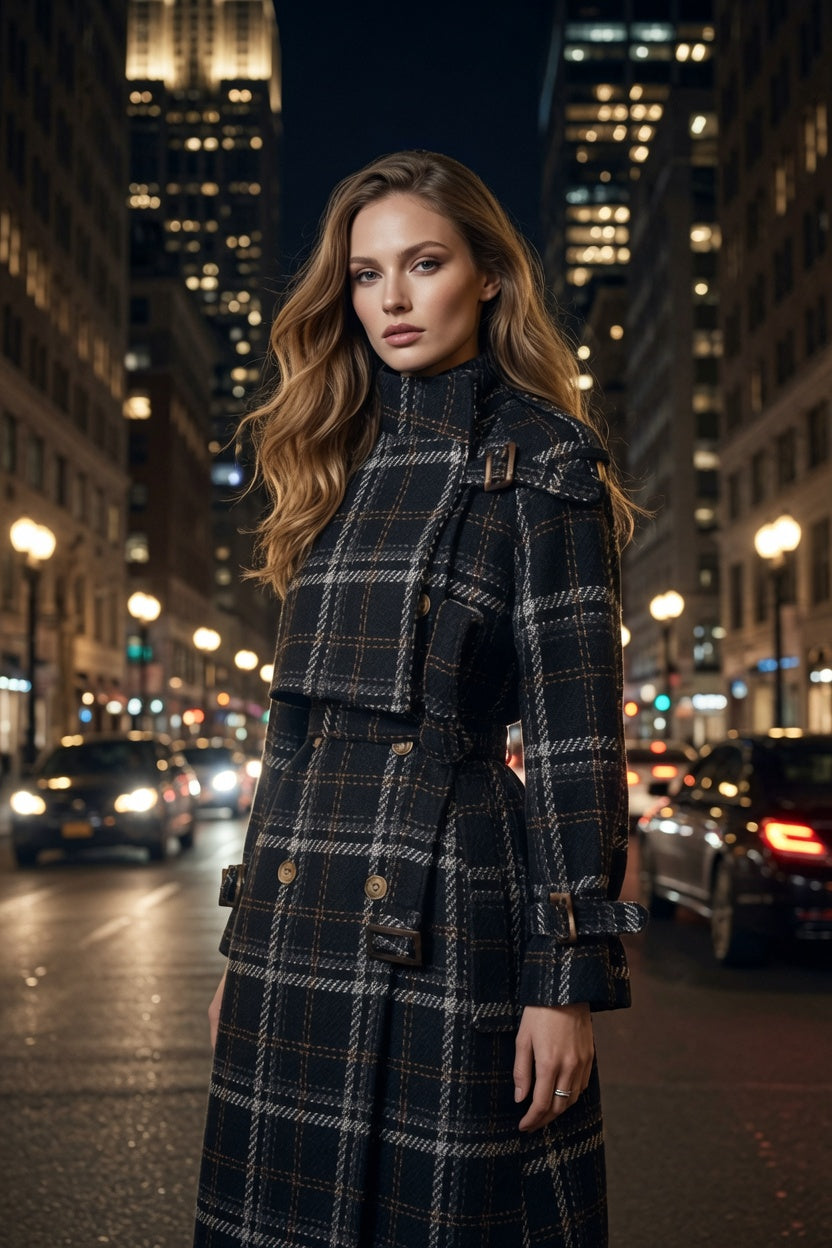 Fifth Avenue - Gabardina a cuadros