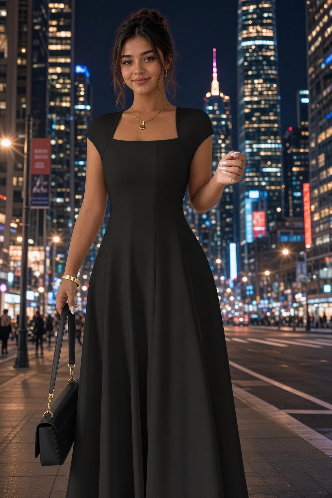 Genesee - Vestido escote cuadrado