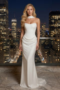 Sutton – Vestido largo con perlas